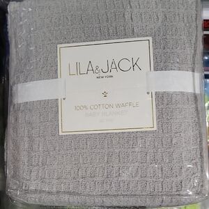 Lila & Jack Gray Baby Blanket